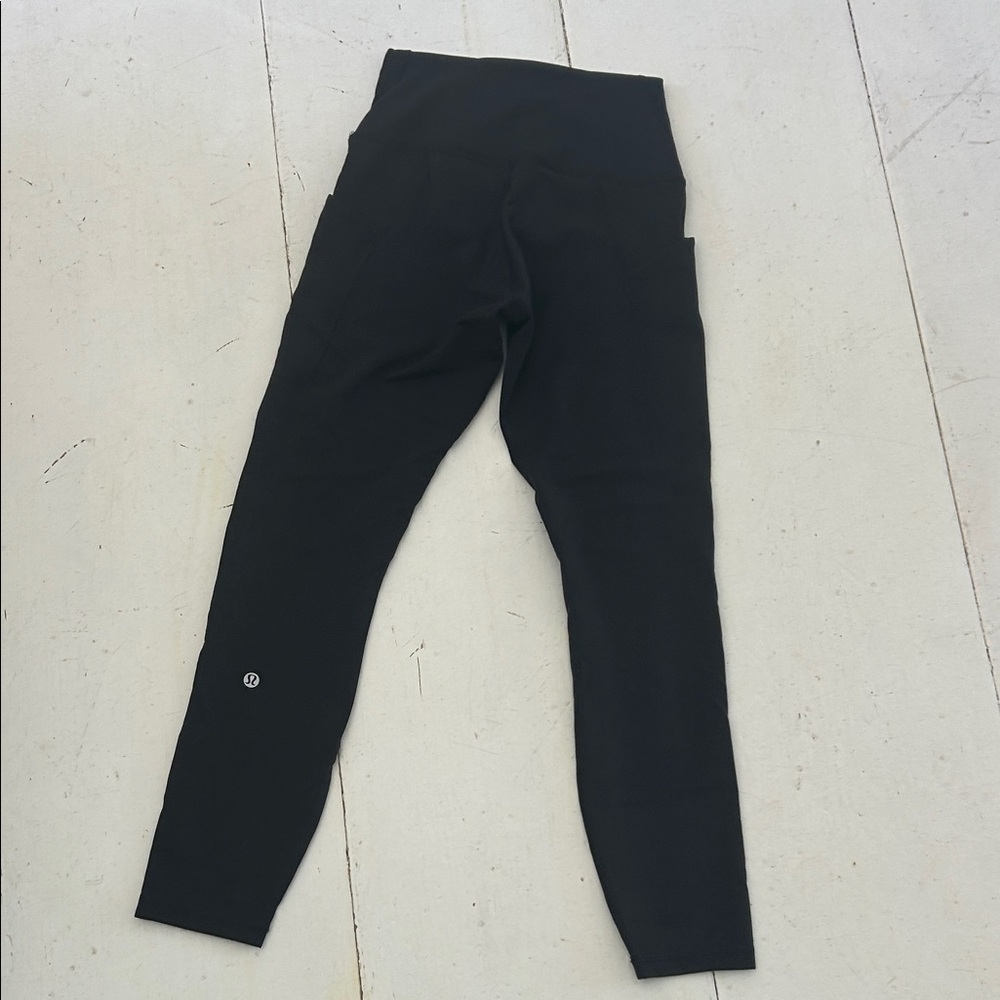 Lululemon high rise waist with pockets sz Small women’s Black Leggings - Picture 6 of 6